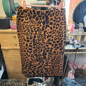 Lane Bryant leopard print skirt